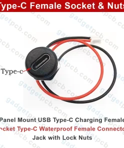 type c female socket connector for panel 2