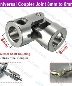 Steel Universal Joint Shaft Coupling 8mm to 8mm Coupler