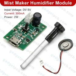 Alternative view of USB Mini Humidifier DIY Kit DC 5V Mist Maker Driver Circuit Board with 20mm Atomizer Film & Cable