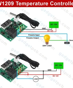 w1209 temperature controller board digital 4