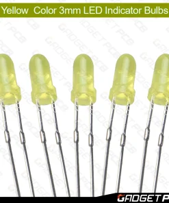 Alternative view of Yellow Color 3mm LED Light 3mm Round LED Bulbs Light Emitting Diode 3mm Yellow LED Bulb 3mm Yellow LED For Indicator Light LED