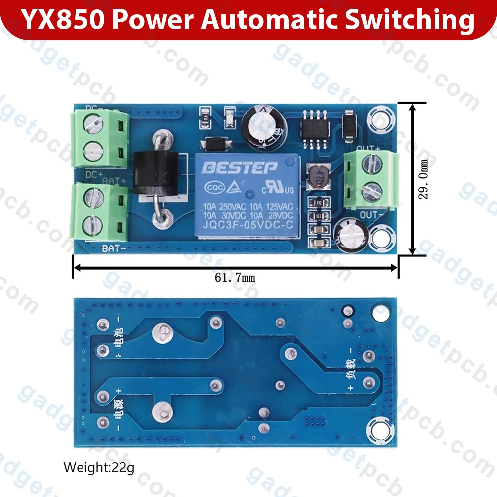 YX850 Power Failure Automatic Switching Standby Battery Lithium Battery Module 10A, 5V-48V for UPS 3 YX850 Power Failure Automatic Switching Standby Battery Lithium Battery Module 10A, 5V-48V for UPS - Image 3