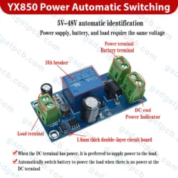 YX850 Power Failure Automatic Switching Standby Battery Lithium Battery Module 10A, 5V-48V for UPS 7 YX850 Power Failure Automatic Switching Standby Battery Lithium Battery Module 10A, 5V-48V for UPS - Image 4